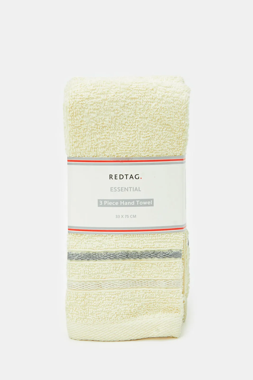 Ivory Cotton Hand Towel Set (Pack of 3)