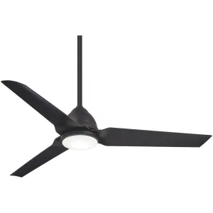 Java LED 54" Coal Wet Rated Ceiling Fan with Light and Remote