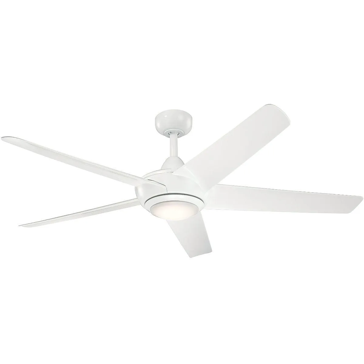 Kapono 52 Inch White LED Indoor Ceiling Fan with Remote