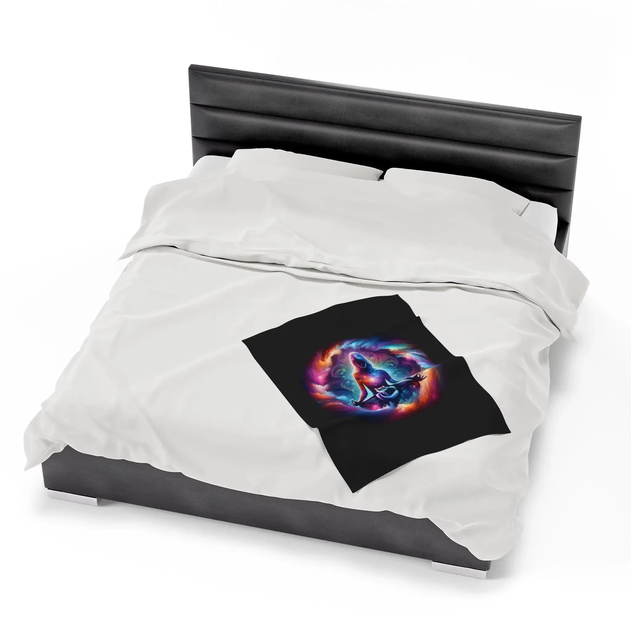 Karma is a Cat - Velveteen Plush Blanket