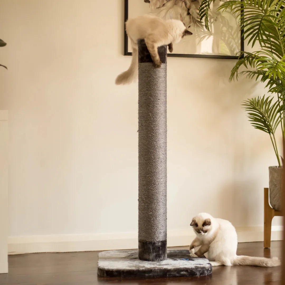 Kazoo Cat Scratch Post Charcoal