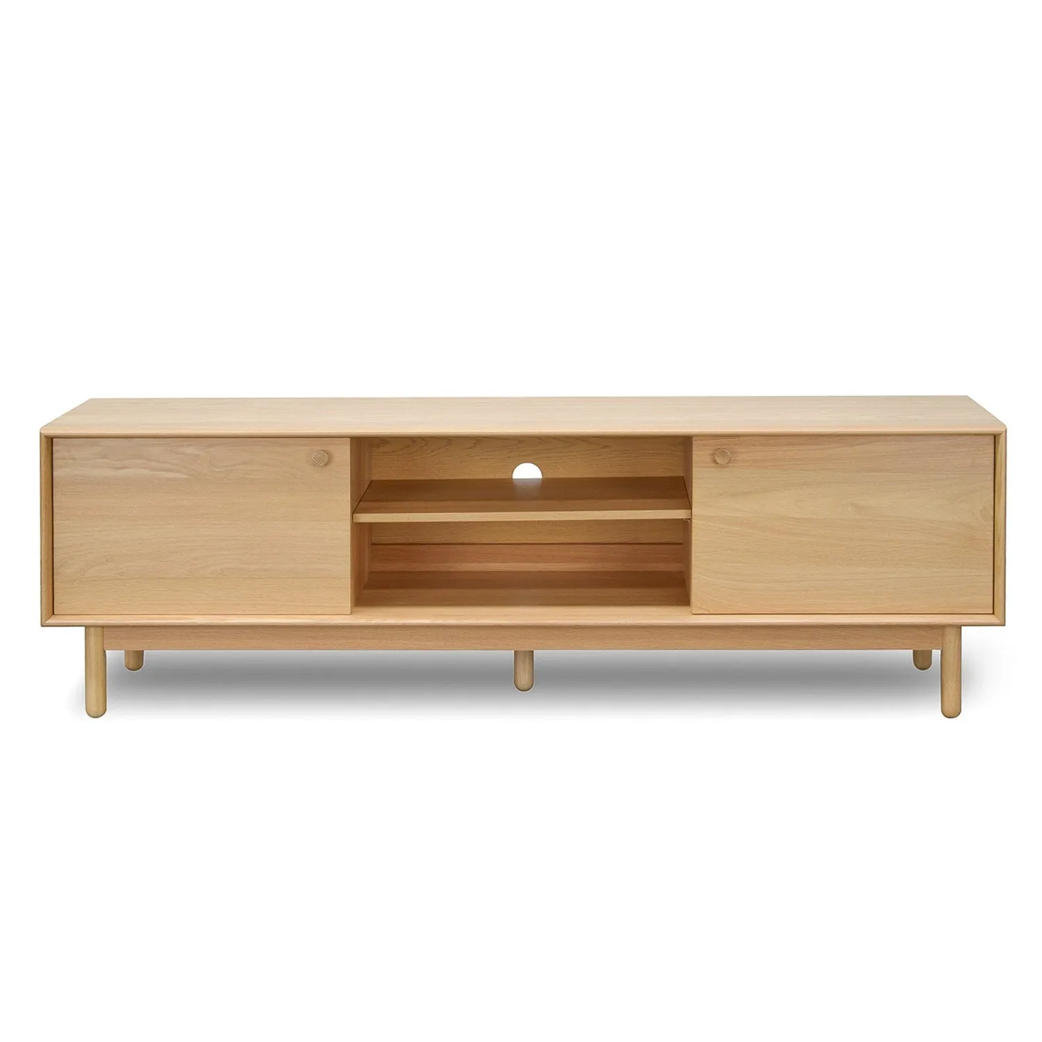 Kenston 1.8m Wooden TV Entertainment Unit - Natural