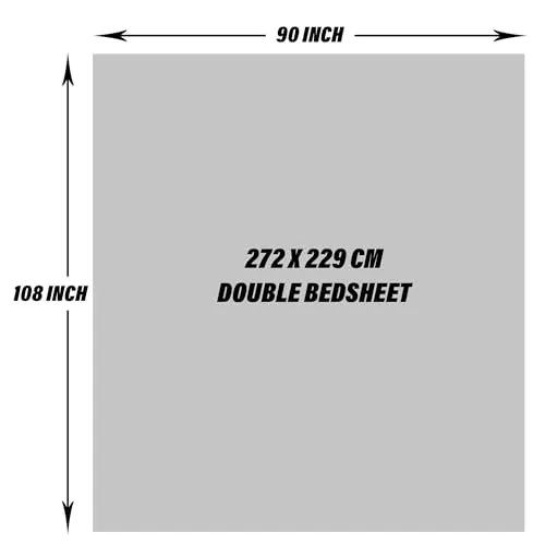 Kuber Industries Double Bedsheet with 2 Pillow Covers | 100x108 Inch | 160 TC Premium Cotton Bedsheet for Double Bed | Bedsheet for Living Room-Home & Hotels | Dezier Check Flower | Beige