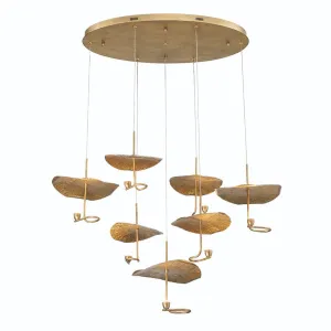 Lagatto 39 in. 7 Lights LED Chandelier Bronze Finish