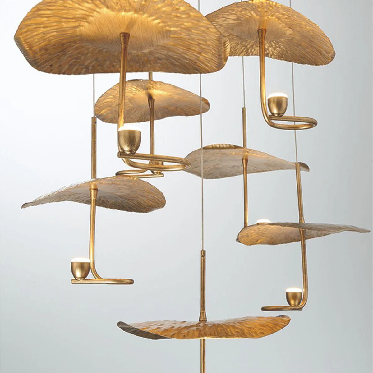 Lagatto 39 in. 7 Lights LED Chandelier Bronze Finish