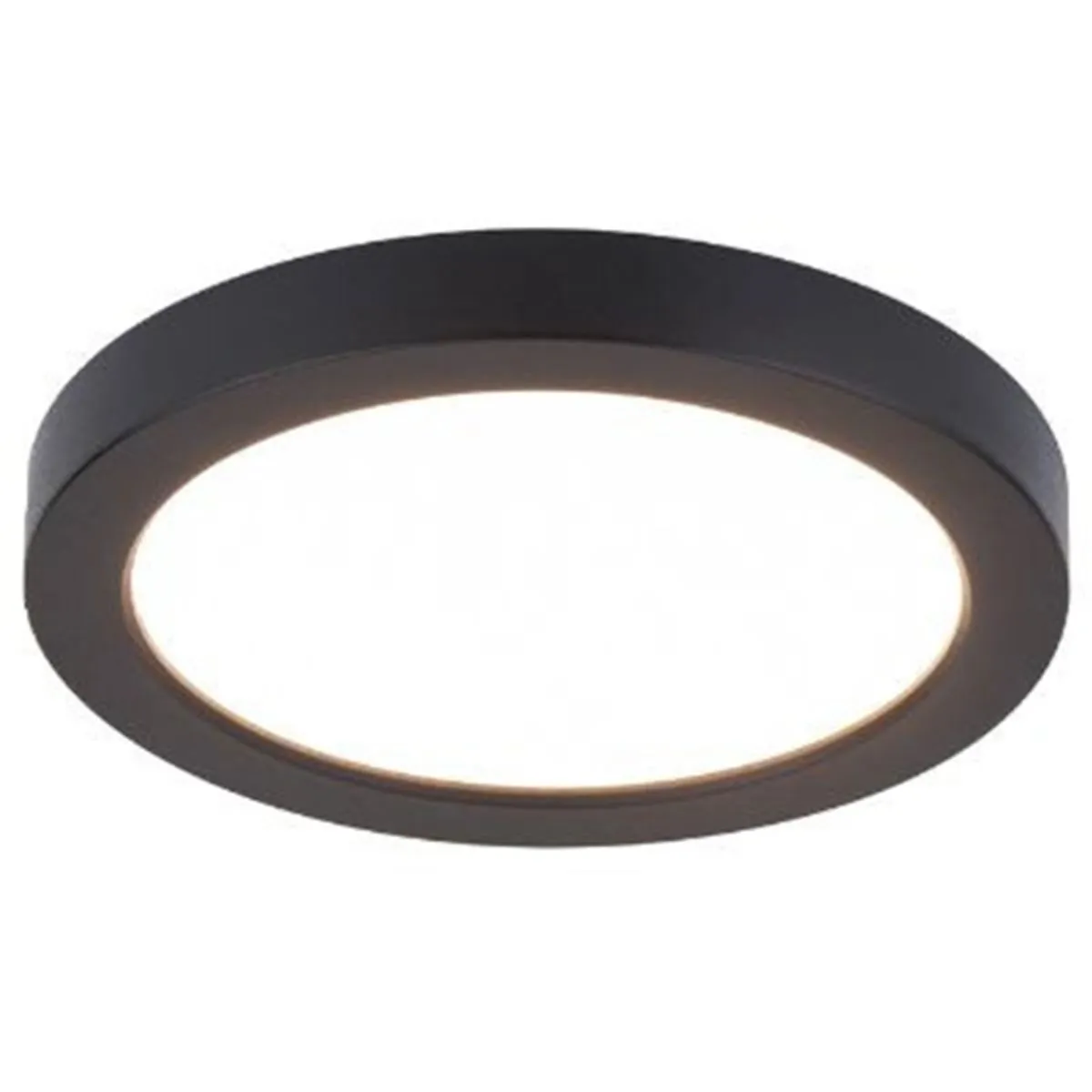 LED Disk Light 6 in. 1050 Lumens 3000K Black finish