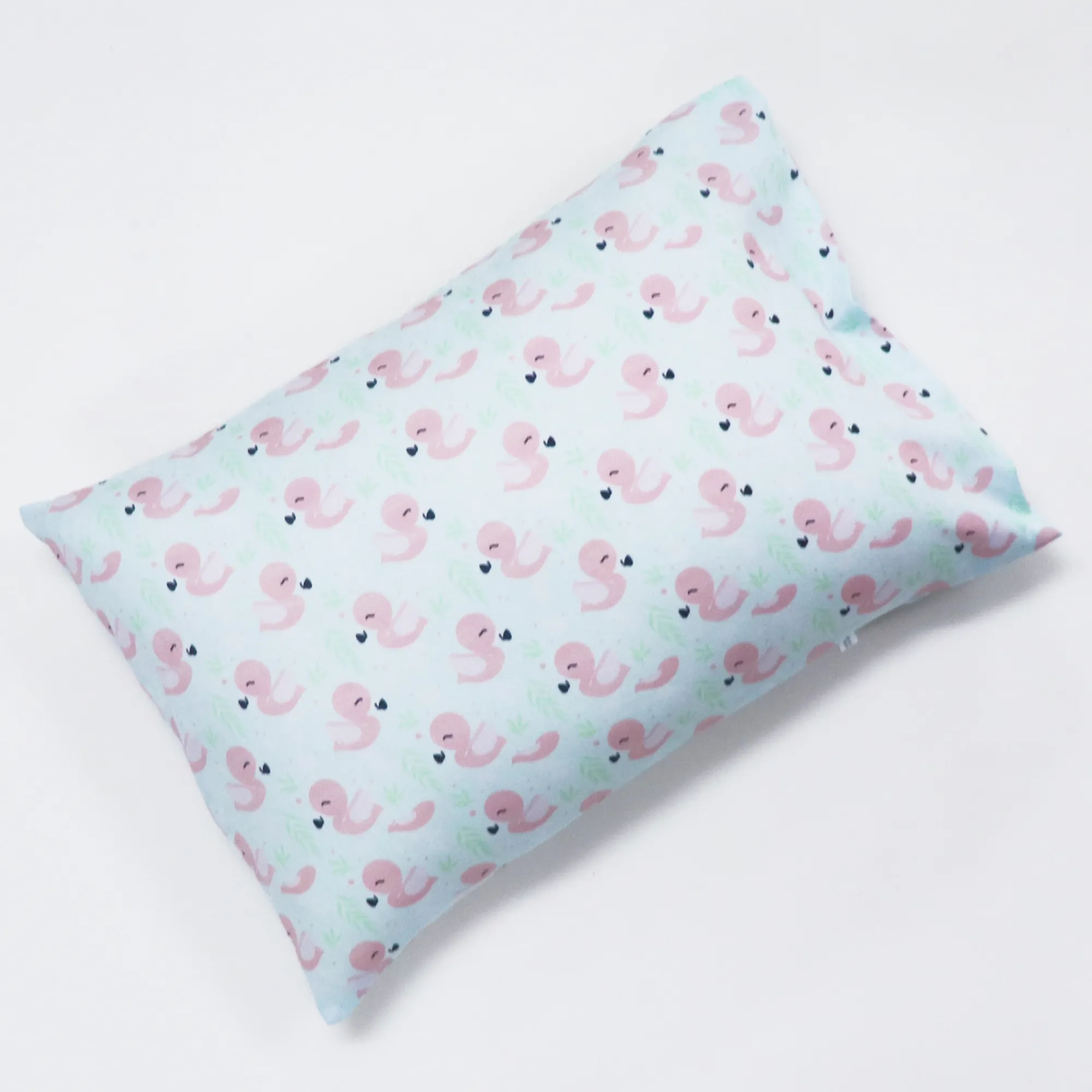 Little Flamingo - Toddler Pillow with 100% Cotton Removable cover - 20 X 15 Inches | Children Pillows
