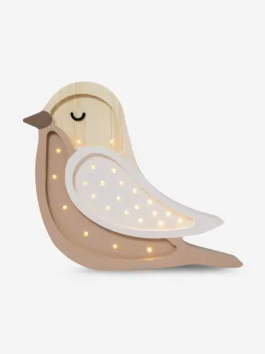 Little Lights Bird Mini Lamp in Brown (30x33x5.5 cm)