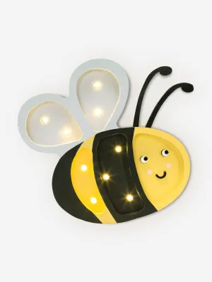Little Lights Happy Bee Lamp in Yellow (16x18.5x5.5 cm)