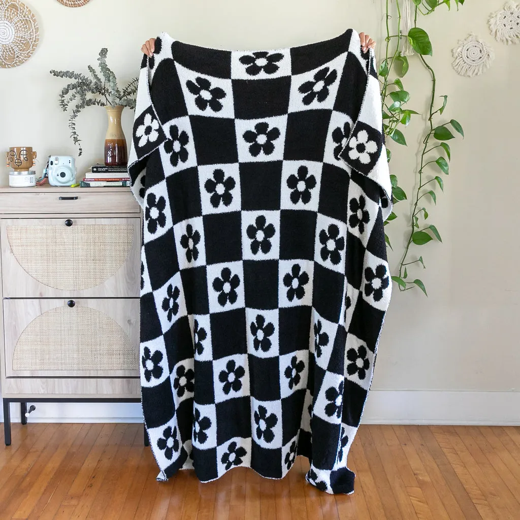 Living Royal Blanket – Daisy Checker – 54" x 60"
