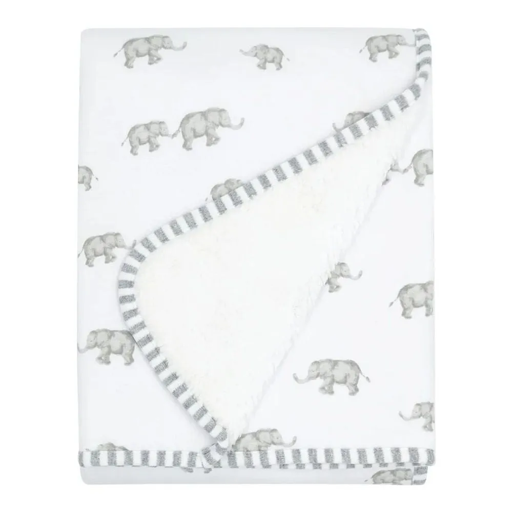 Living Textiles Jersey Sherpa Blanket