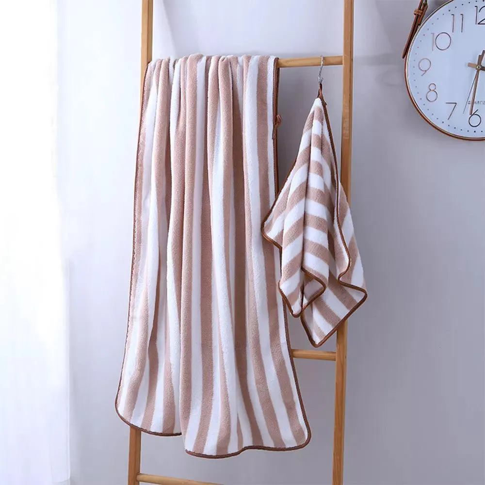 Luxurious Microfiber Towel Set: Soft, Absorbent, and Versatile - Ideal for Home and Travel