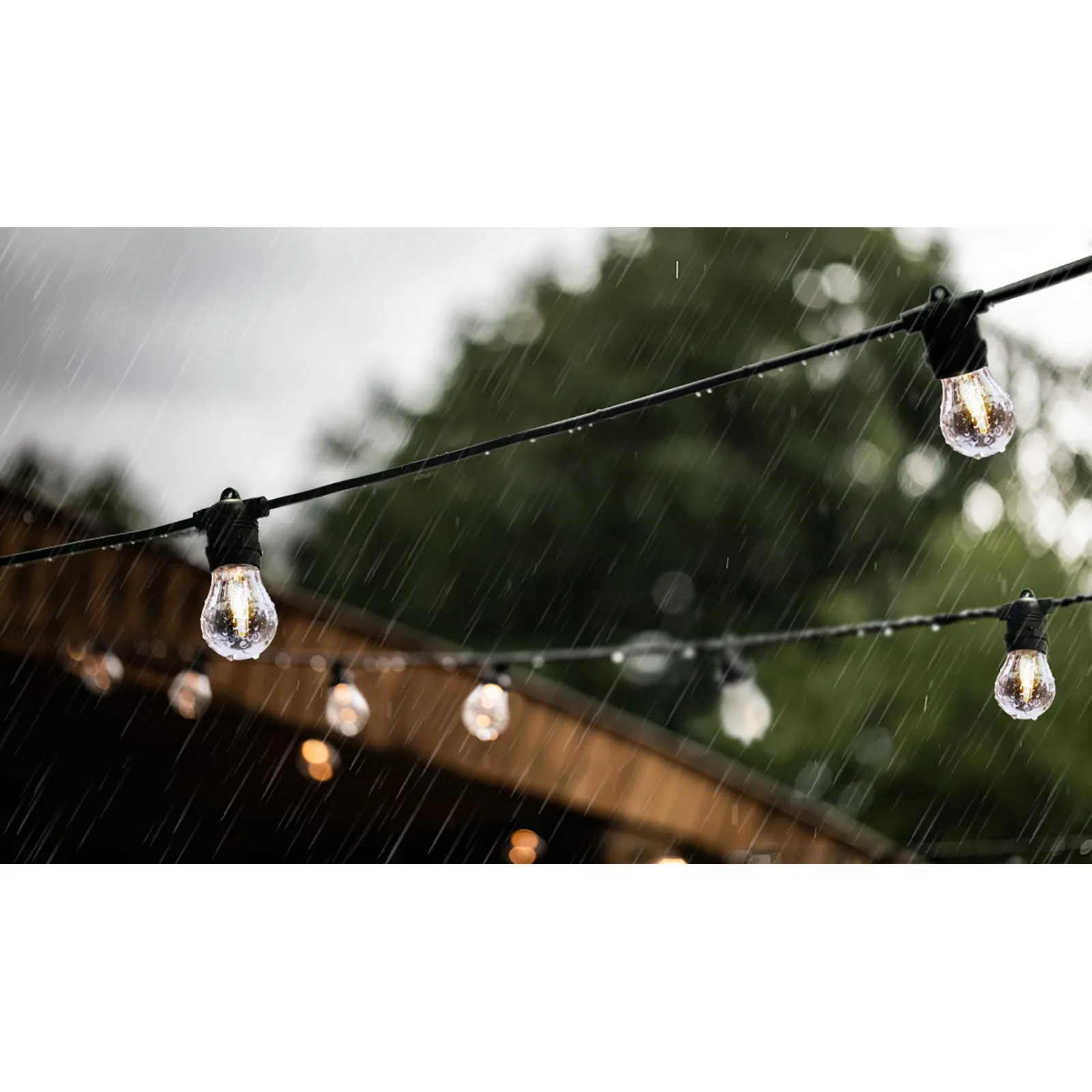 Mazam 77M Festoon String Lights LED Christmas Waterproof Wedding Party Outdoor