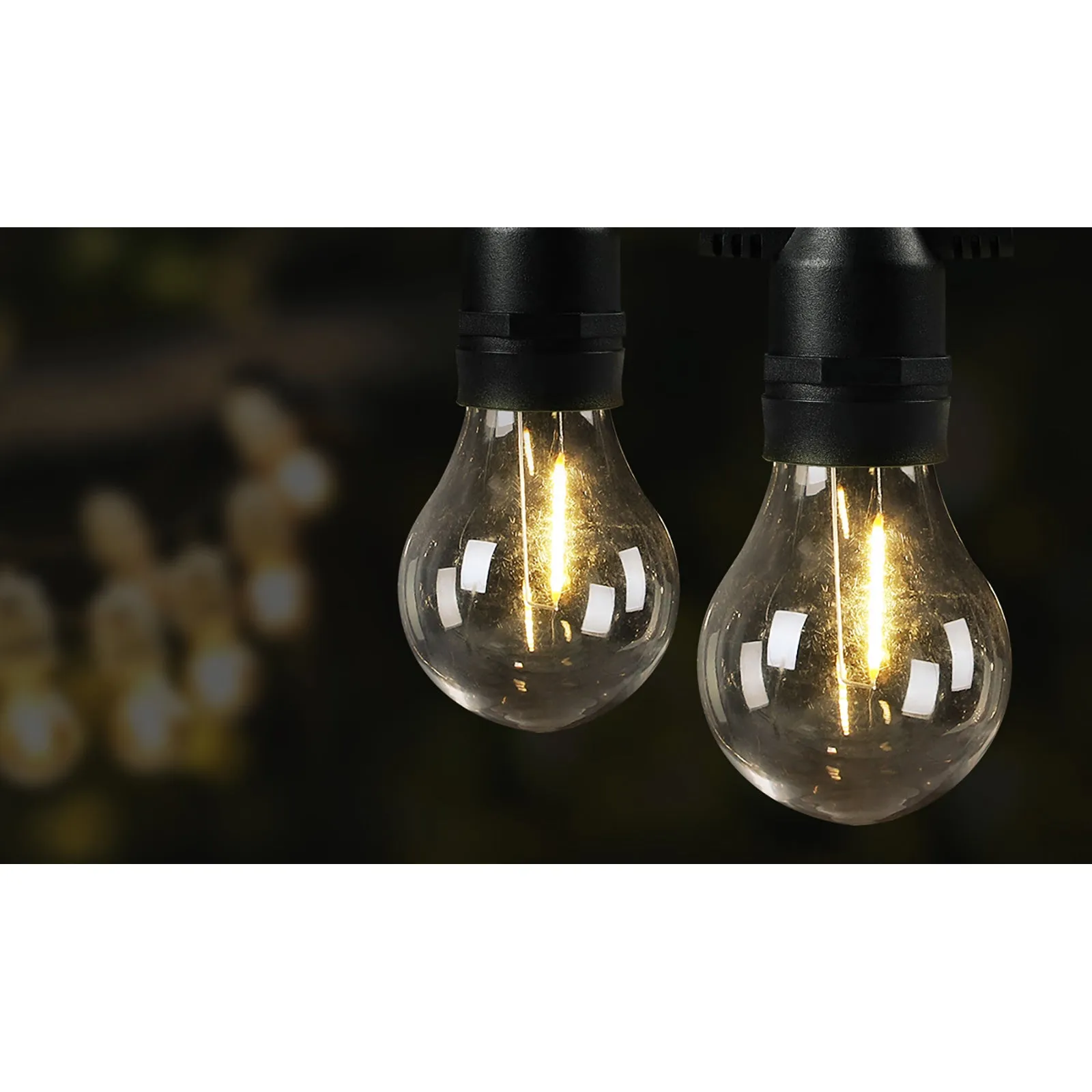 Mazam 77M Festoon String Lights LED Christmas Waterproof Wedding Party Outdoor