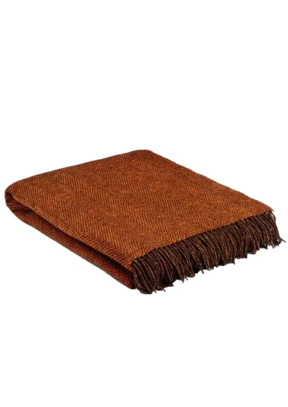 Mcnutt Spicy Orange Wool Blanket