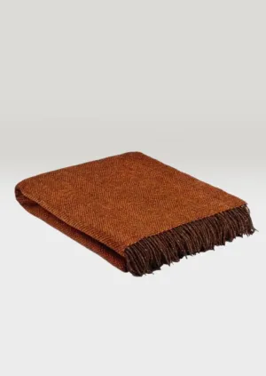 Mcnutt Spicy Orange Wool Blanket
