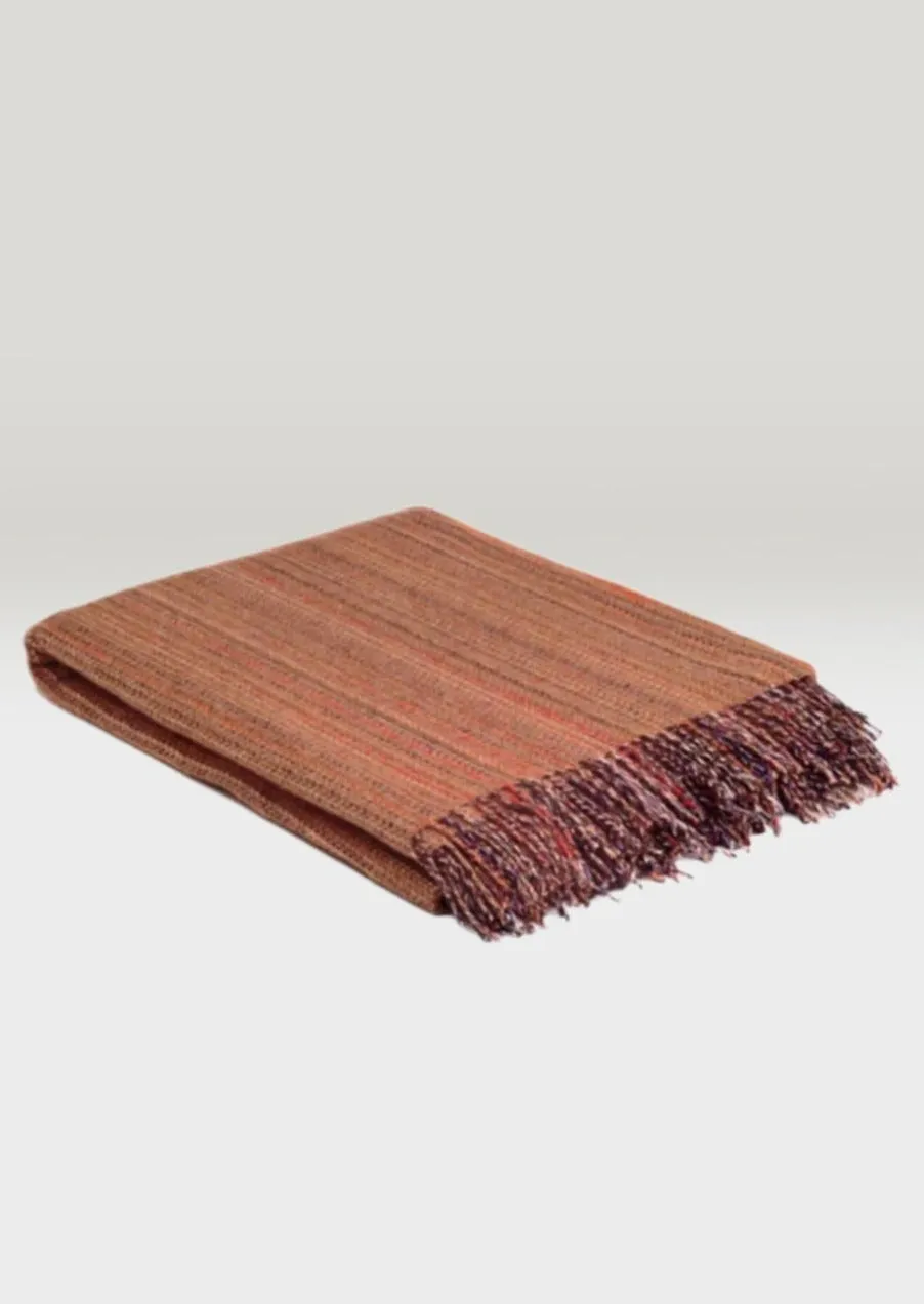 Mcnutt Tweed Blanket | Tangerine Heritage