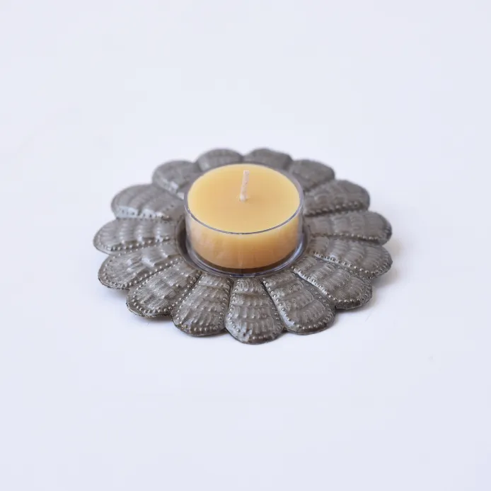 Metal Tealight Plate - Sunflower