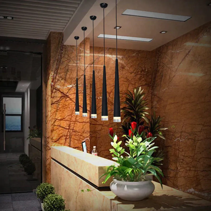 Modern Pendant Lights 3W LED Cone-shape Hanging Lamps for Restaurant/Living Room/Bar Lamparas Home Decoration Lighting Luminaire