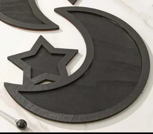 Moon & Star Bamboo Snack Tray | Eid