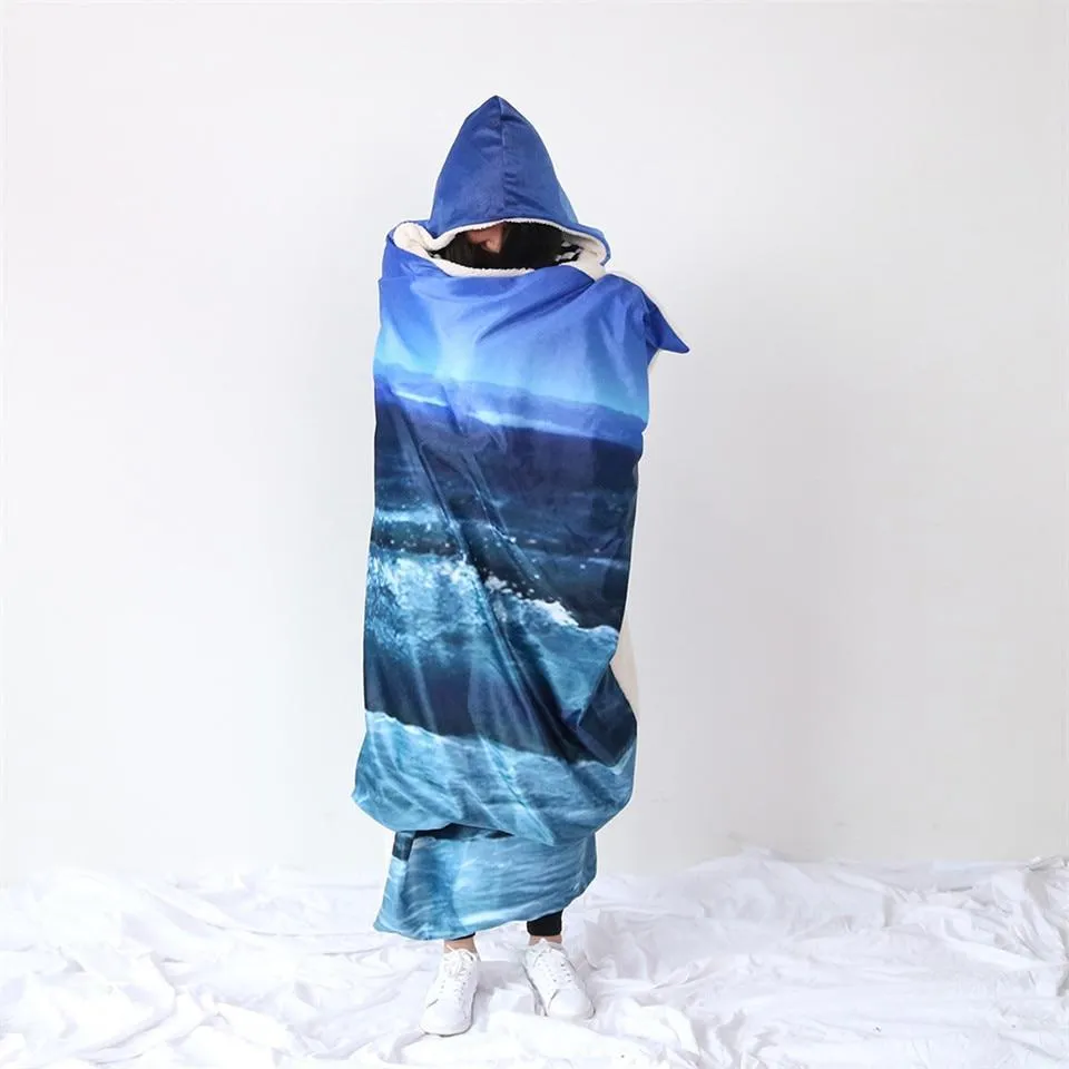 Moonlight Magic Cozy Hooded Blanket
