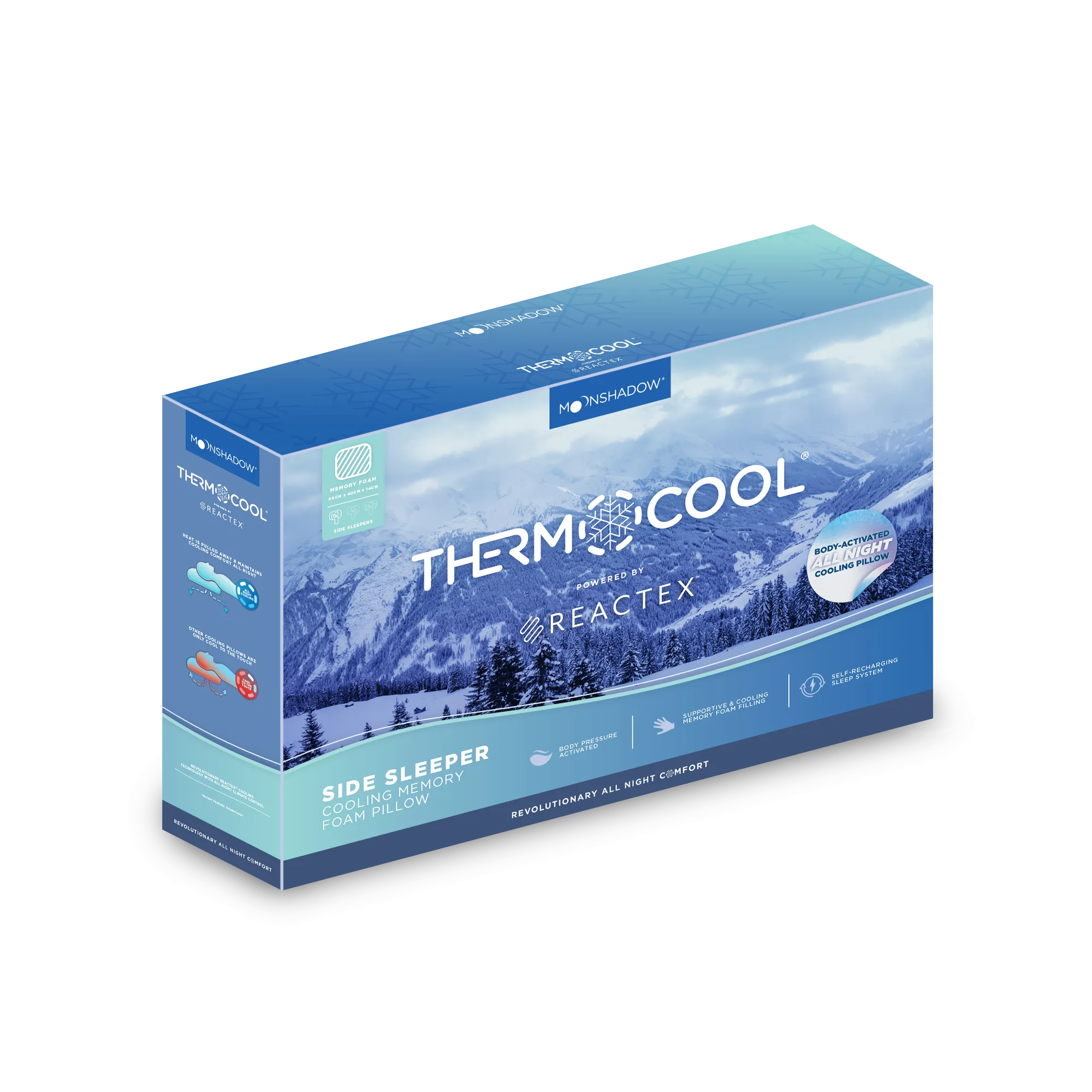 MOONSHADOW® THERMOCOOL® SIDE SLEEPER PILLOW