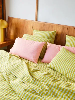 Mosey Me Citrus Seersucker Fitted Sheet