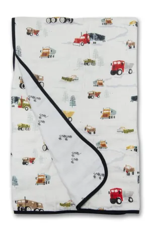 Muslin Quilt Blanket - Happy Trucks