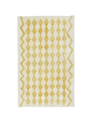 Mustard Yellow Diamond Rug