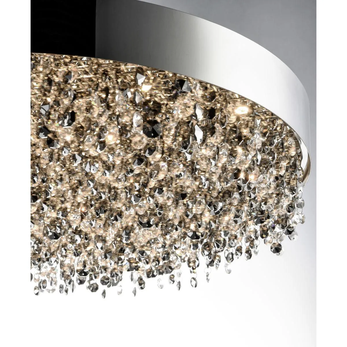 Mystic 30 in. 22 Lights LED Pendant Light Polished Chrome Finish