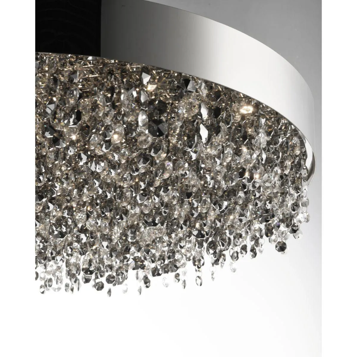 Mystic 30 in. 22 Lights LED Pendant Light Polished Chrome Finish