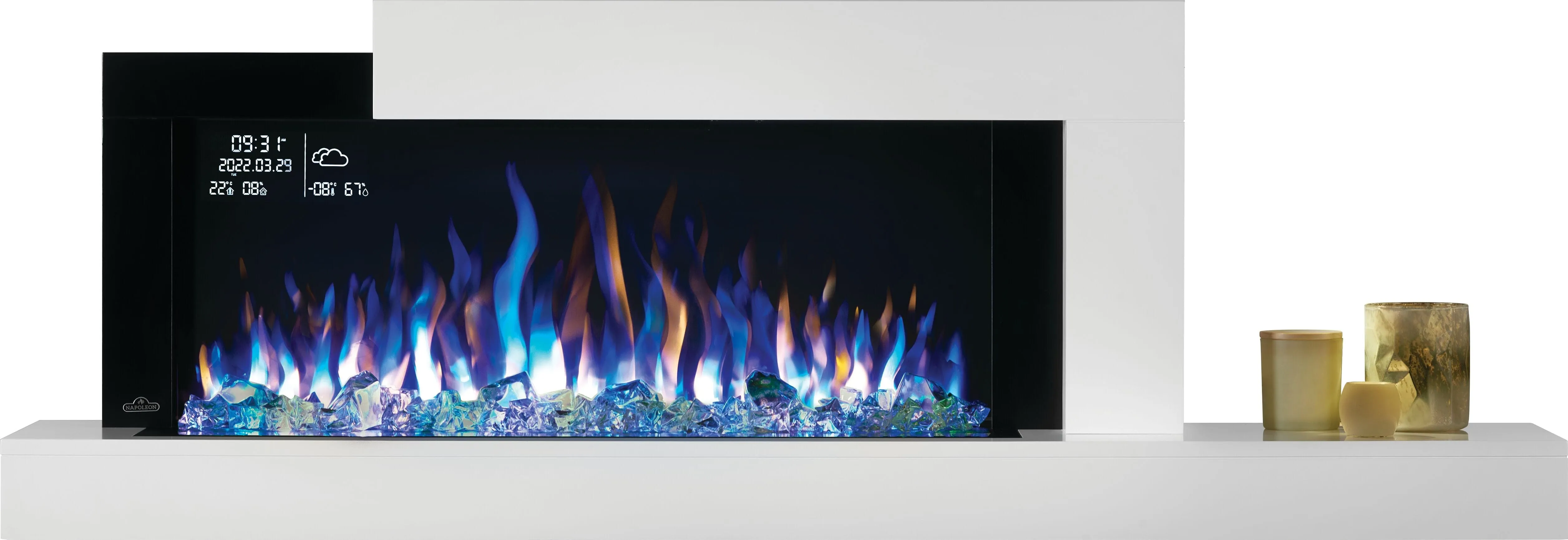 Napoleon Stylus Elite Wall Mount Smart Electric Fireplace NEFP32-5019W-IOT