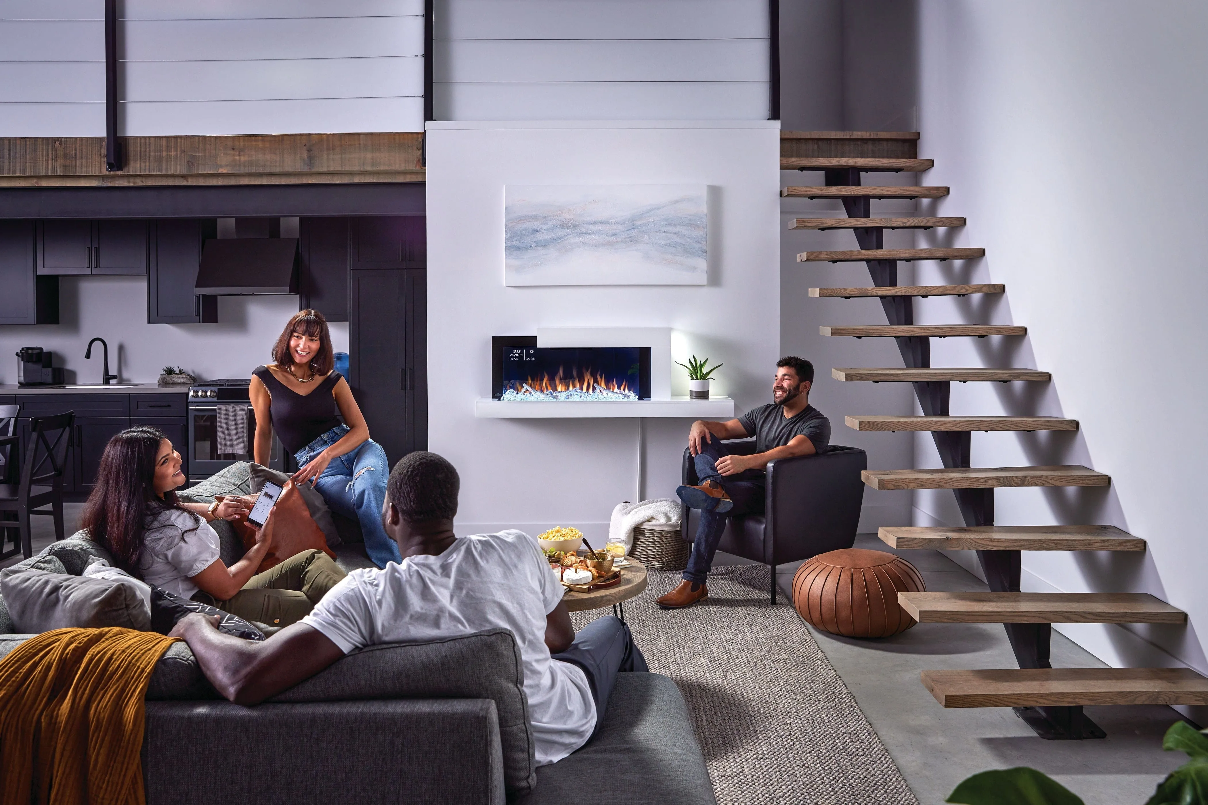 Napoleon Stylus Elite Wall Mount Smart Electric Fireplace NEFP32-5019W-IOT