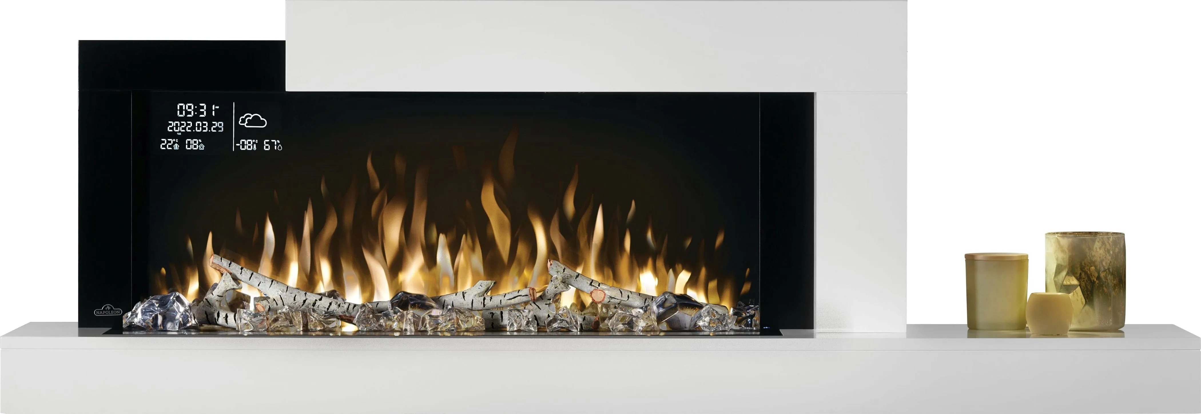 Napoleon Stylus Elite Wall Mount Smart Electric Fireplace NEFP32-5019W-IOT