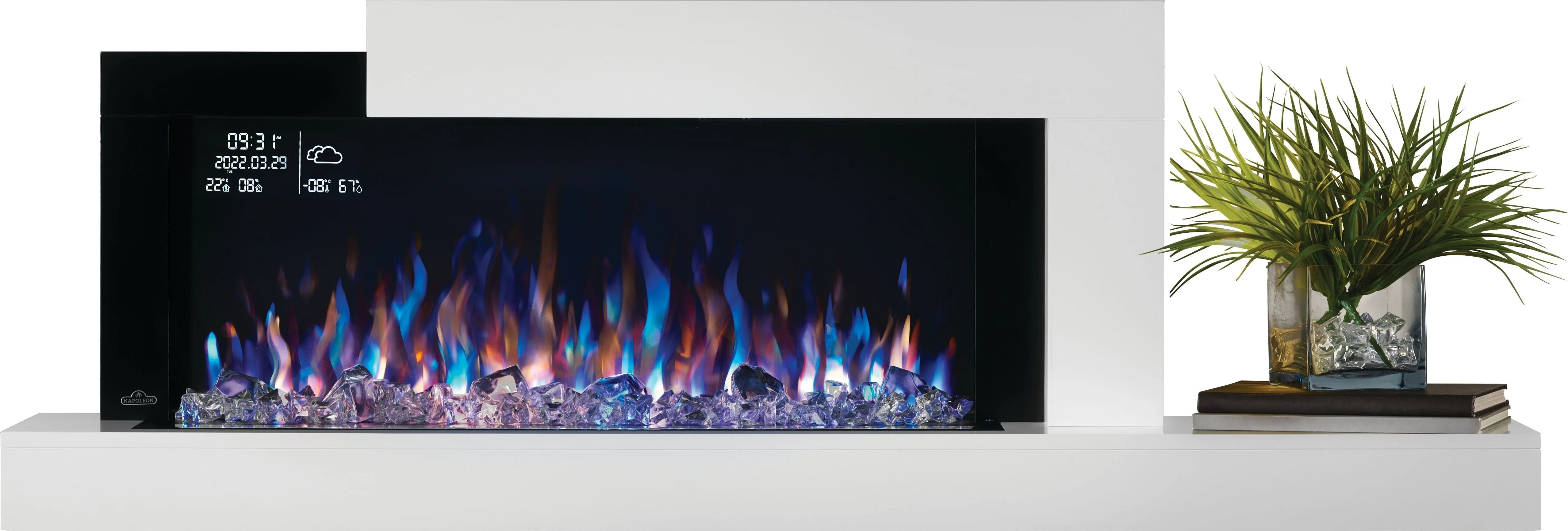 Napoleon Stylus Elite Wall Mount Smart Electric Fireplace NEFP32-5019W-IOT