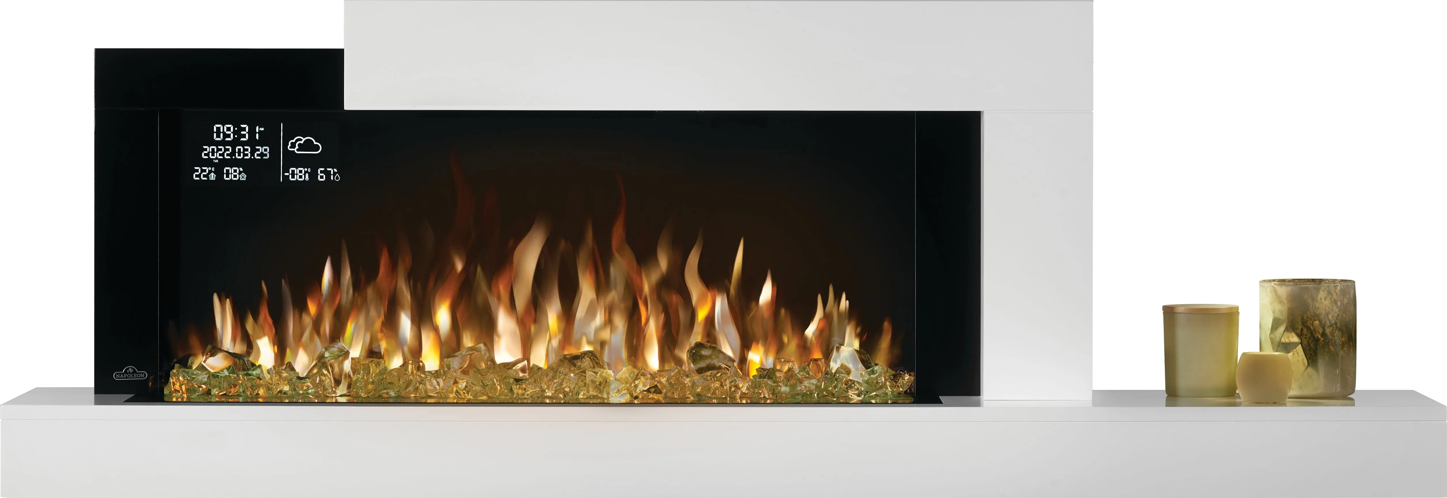 Napoleon Stylus Elite Wall Mount Smart Electric Fireplace NEFP32-5019W-IOT