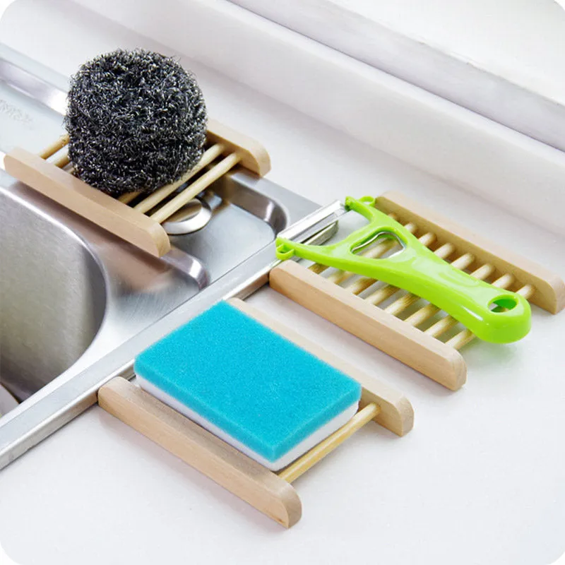 Natural Draining Soap Dish, Plate Holder Wooden Soap Rack Tray, Eco-Friendly, Biodegradable, Zero Waste, Sustainable, Bathroom Decor