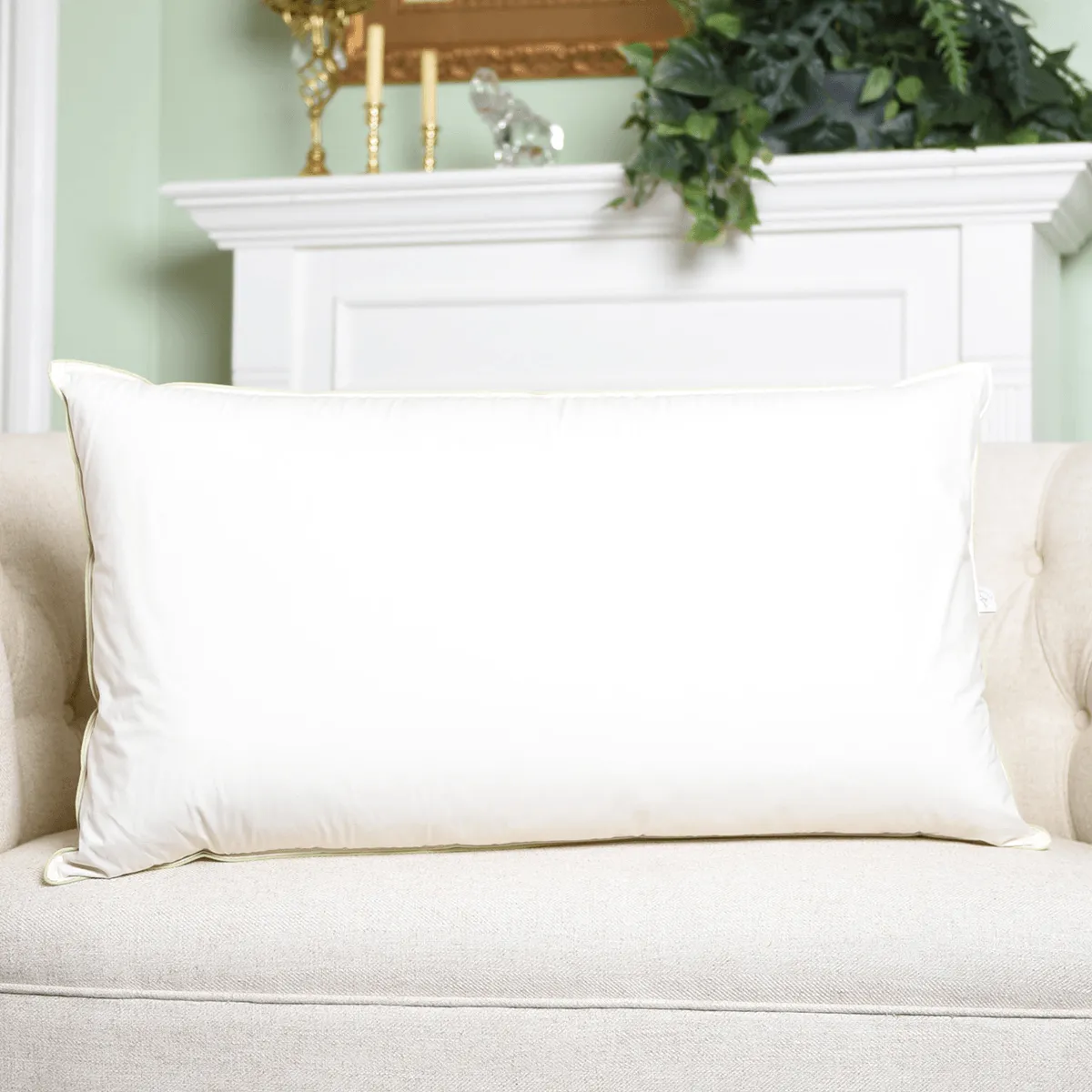 Natural Nights Classic Down Feather Pillow King Size - Firm (39oz)