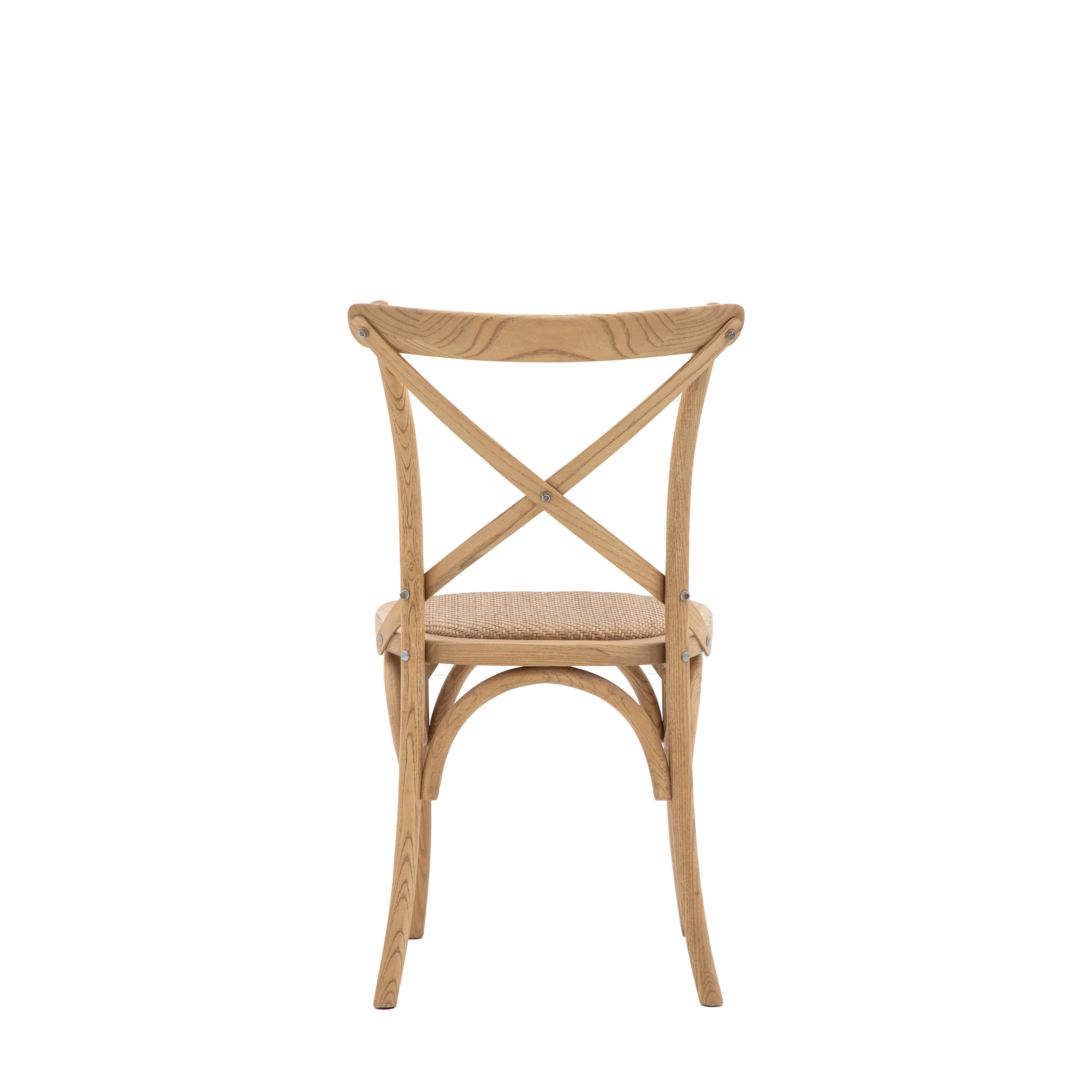 Natural Rattan Cross Back Chair ( 2 pack)