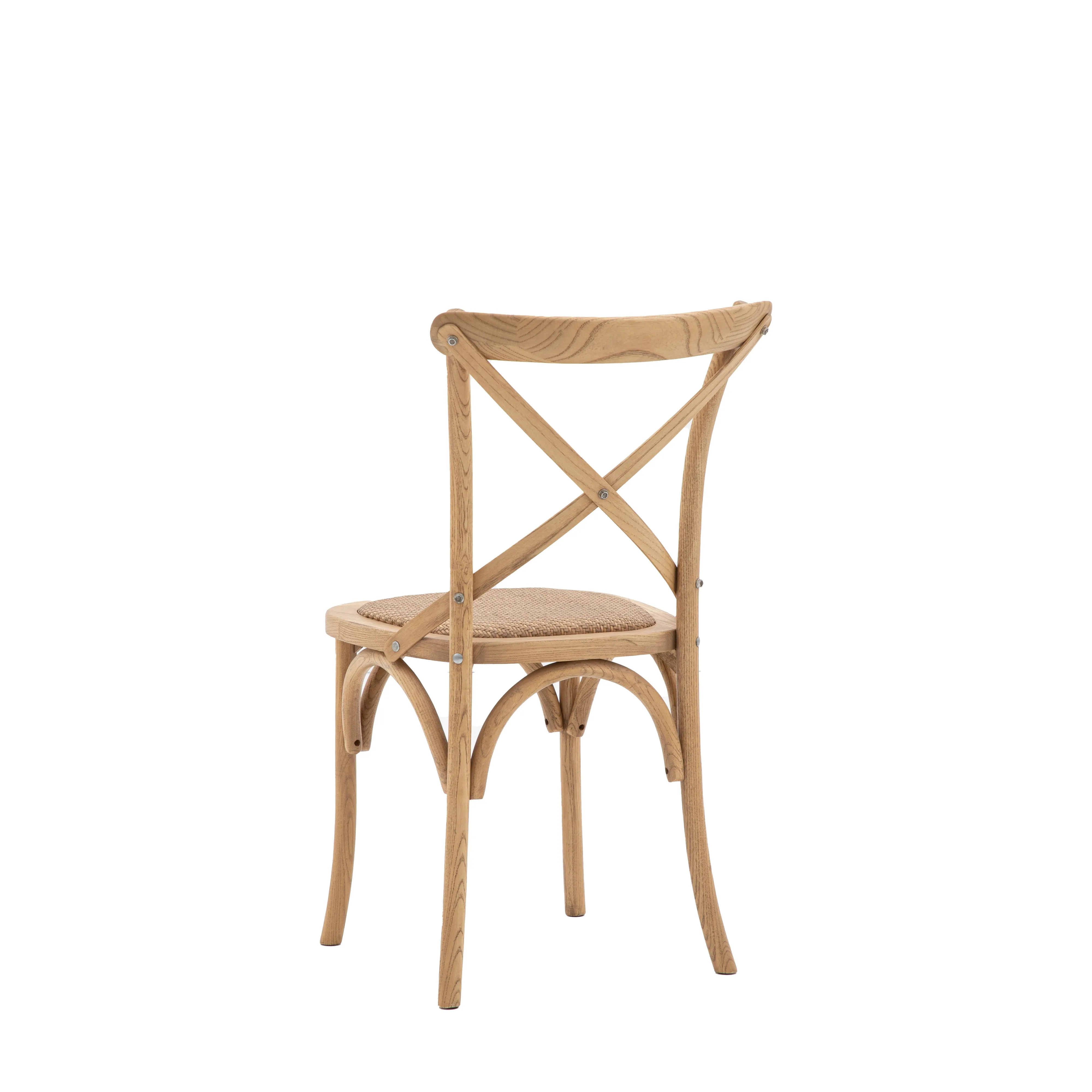 Natural Rattan Cross Back Chair ( 2 pack)