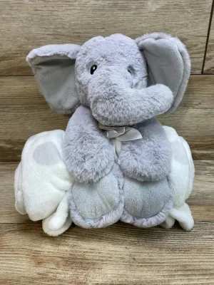 NEW Parent's Choice Baby Blanket & Plush Toy Set Grey Elephant