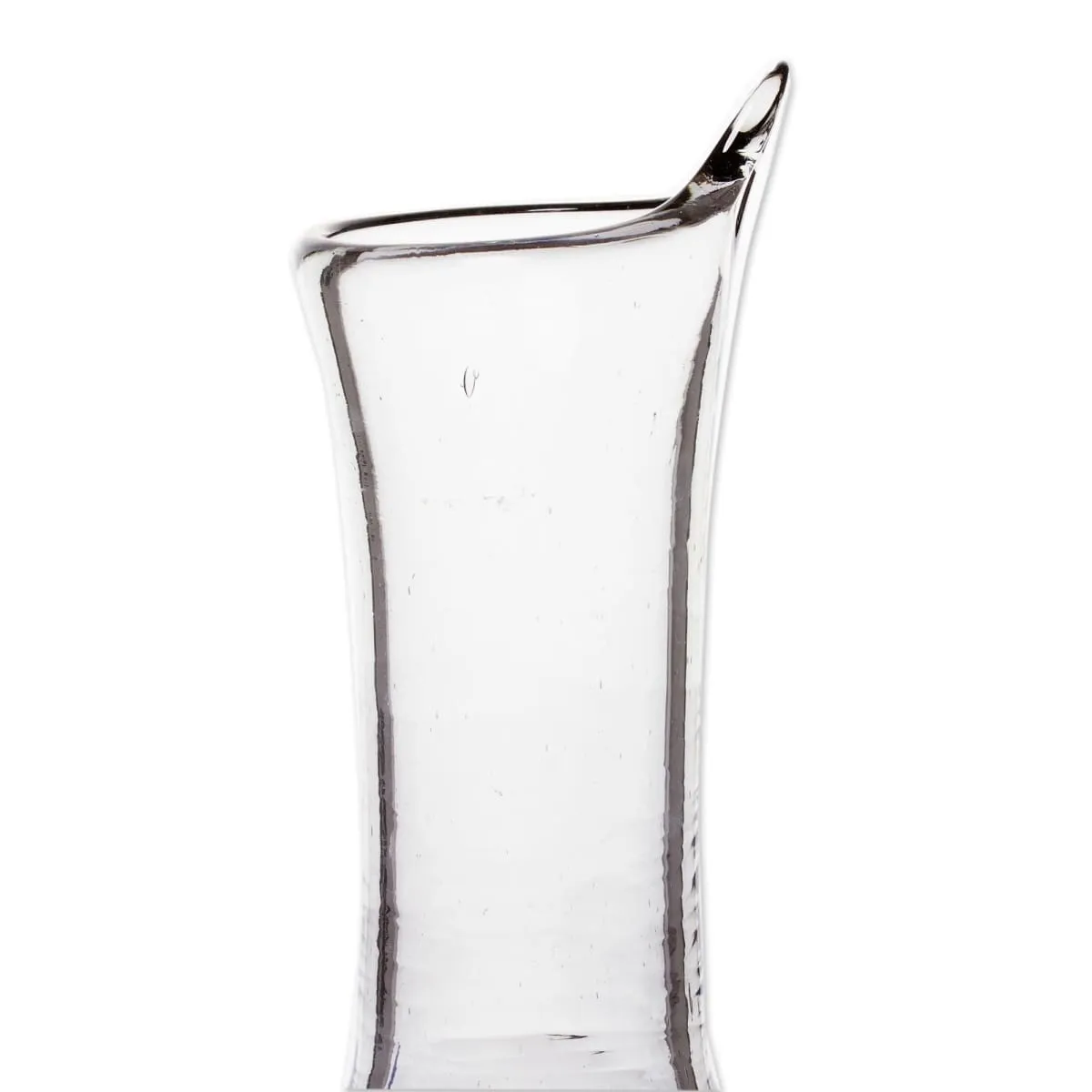 Novica Cool Water Handblown Glass Decanter
