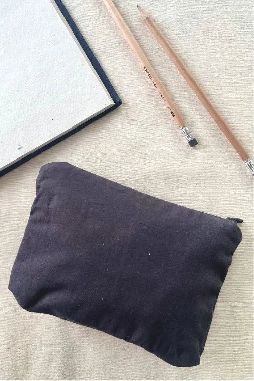 Okhai "Life Lines" Hand-Embroidered Pure Cotton Pouch