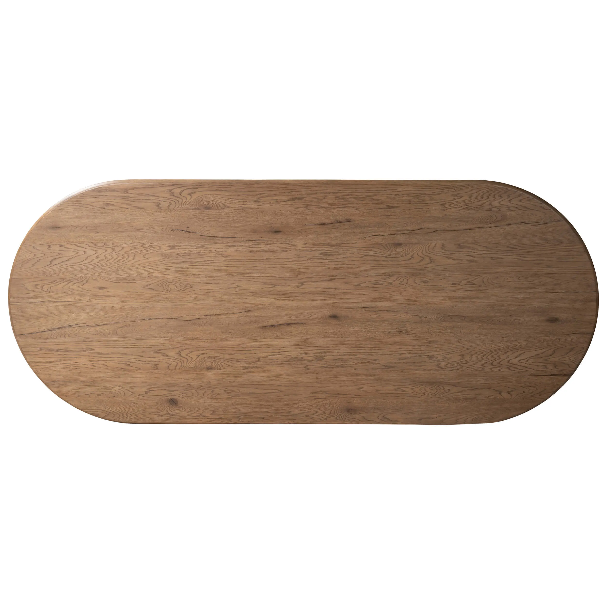 Olexey Oval Dining Table, Rubbed Light Oak