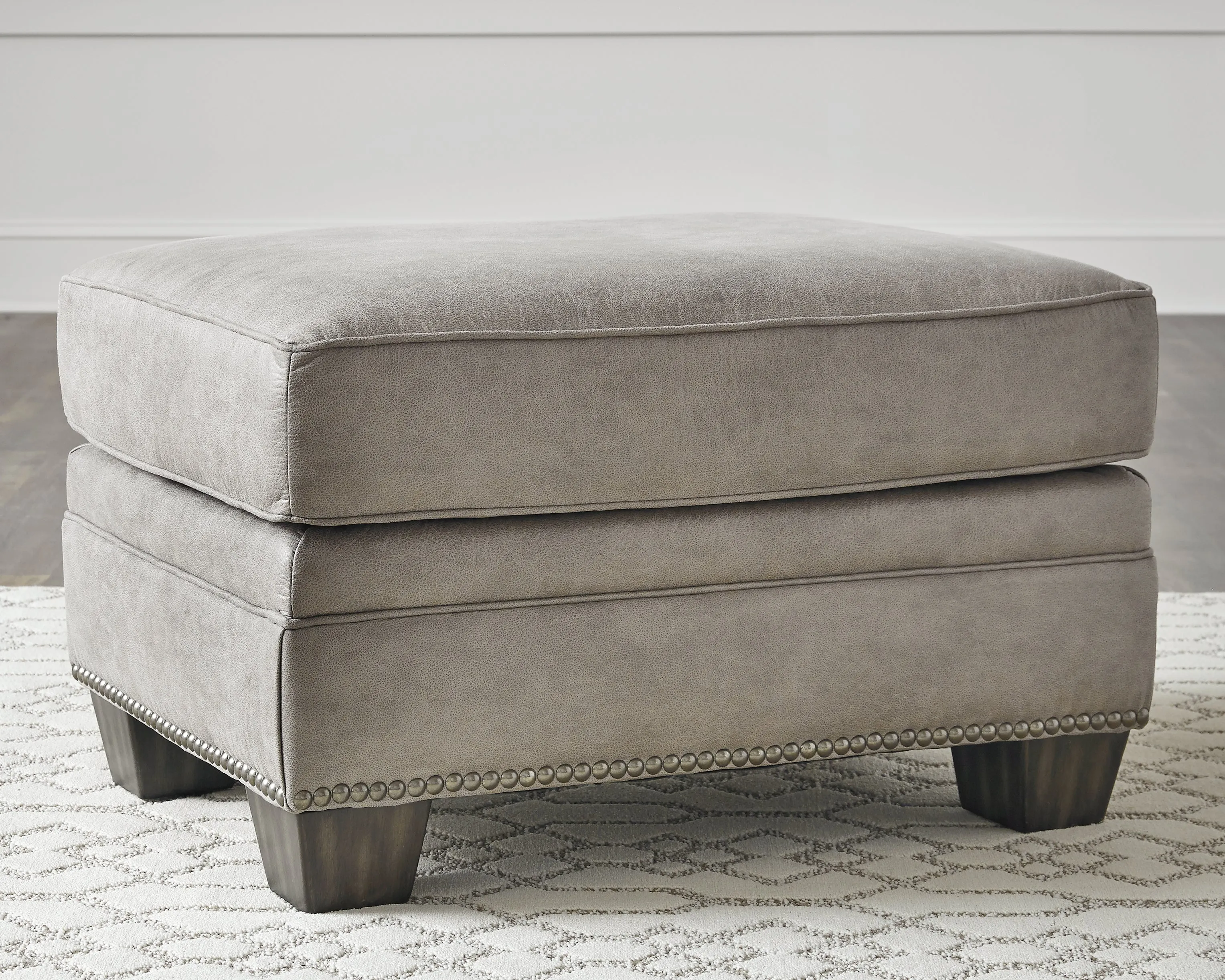 Olsberg Sofa, Loveseat, Chair and Ottoman in Steel