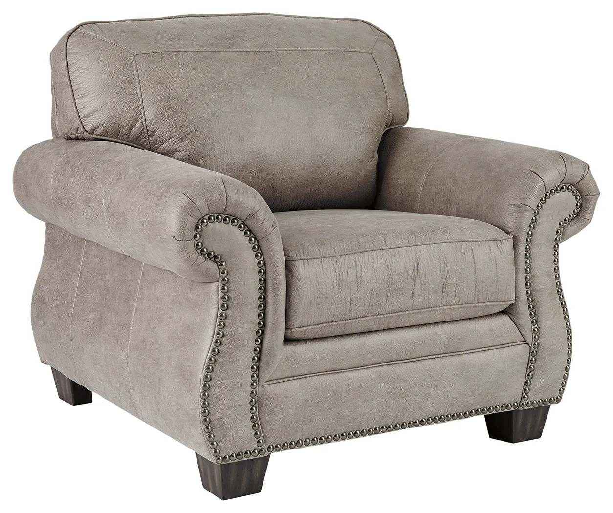 Olsberg Sofa, Loveseat, Chair and Ottoman in Steel
