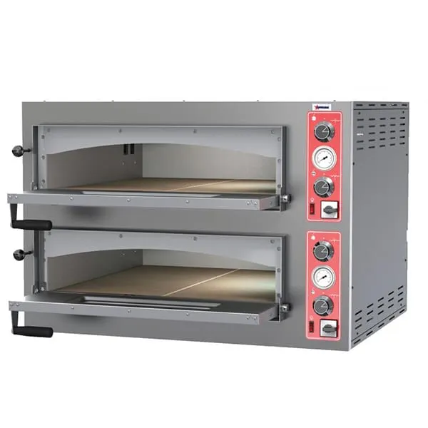 Omcan 40636 Pizza Oven Double Chamber Entry Max Series 11,200W (3) Phase