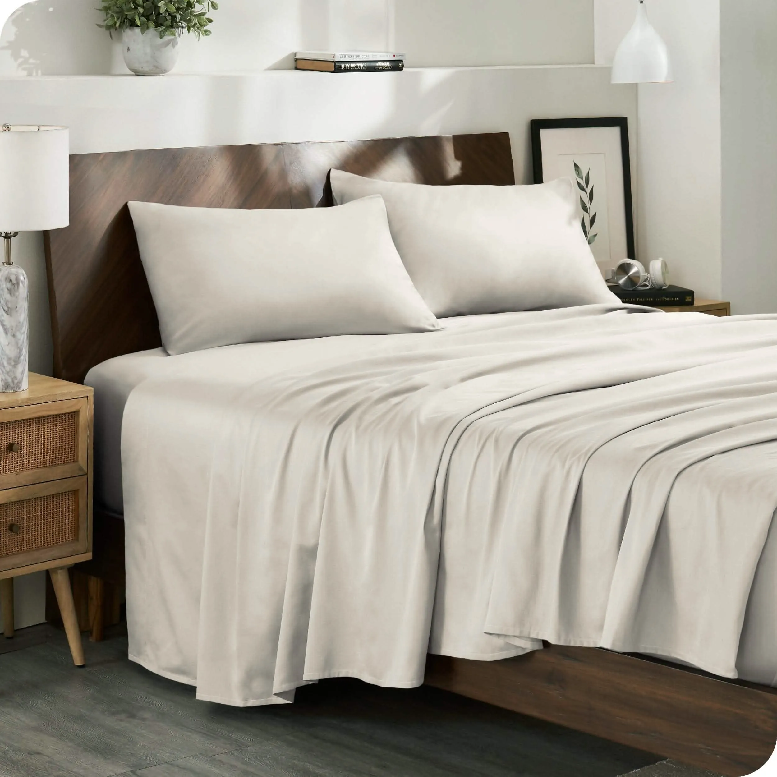 Organic Cotton Sateen Sheet Set