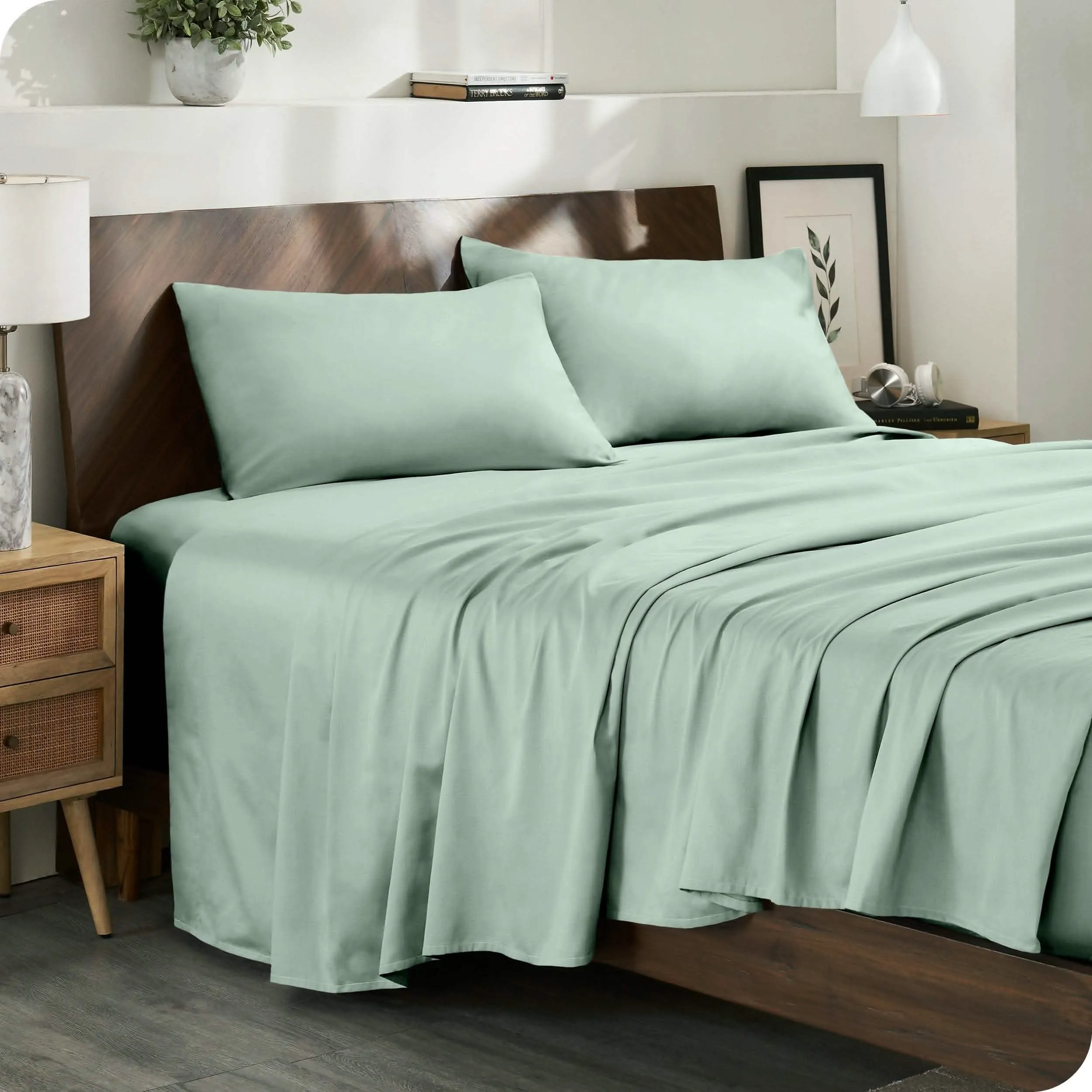 Organic Cotton Sateen Sheet Set