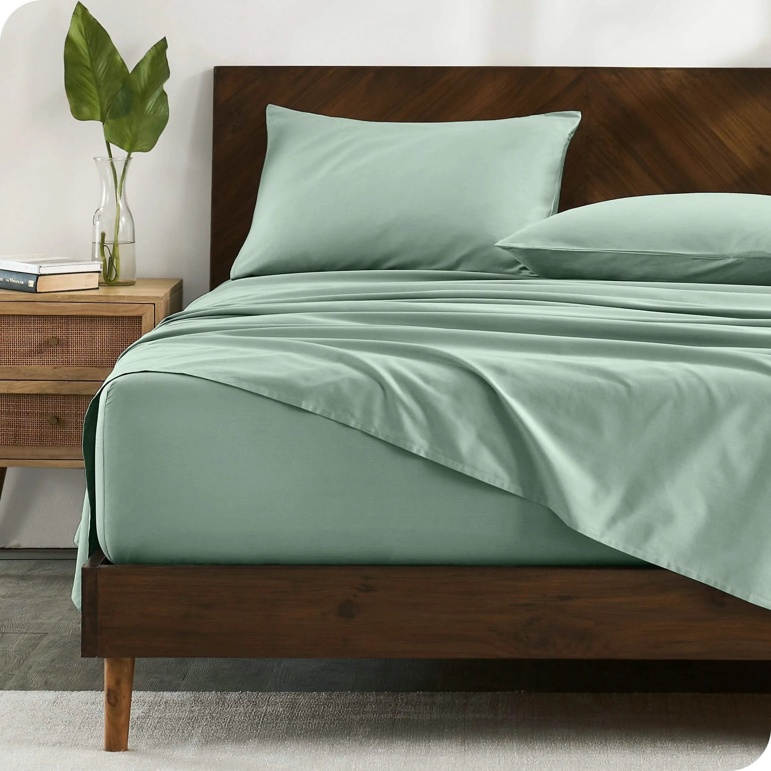 Organic Cotton Sateen Sheet Set